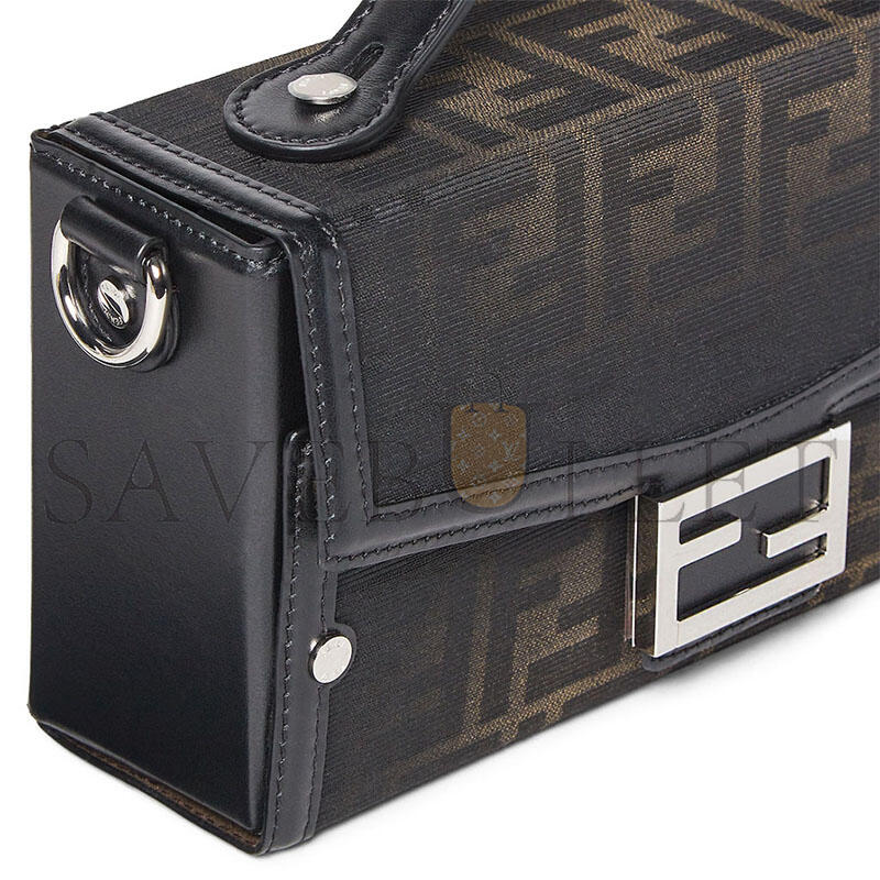 F**di baguette soft trunk brown ff fabric bag 7va565apd8f0l3t (21.5*13*6.5cm)